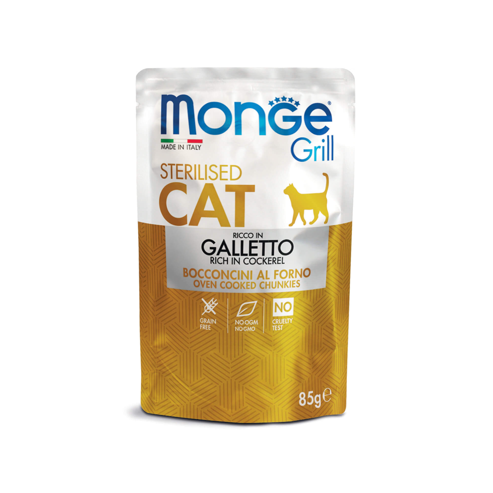 Monge Grill Sterilised Hrana za mačke s Pjetlićem 85 g