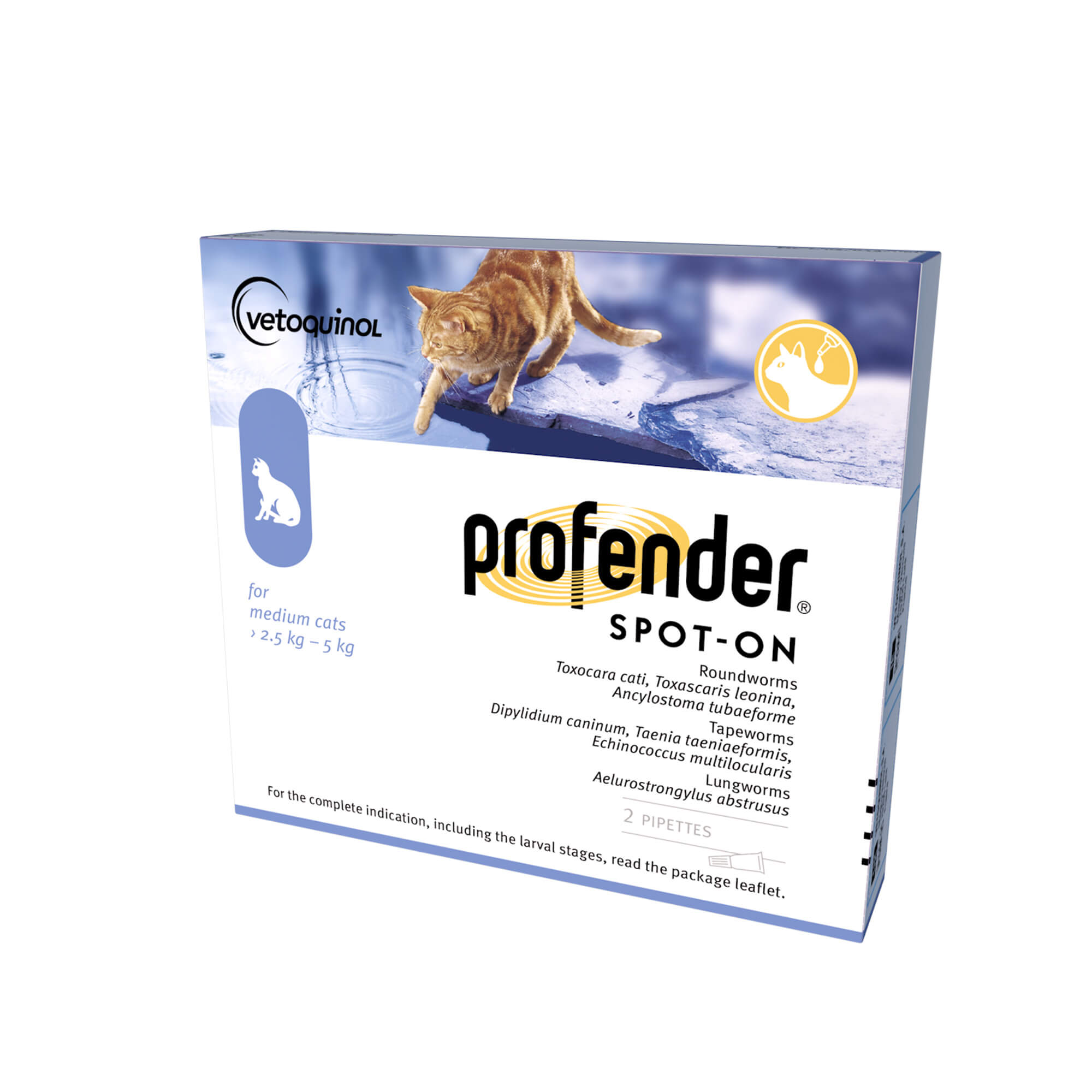 Profender Spot On Katze 2 5 5 Kg Profender® Spot-On otopina za srednje velike mačke 2,5-5 kg 2/1